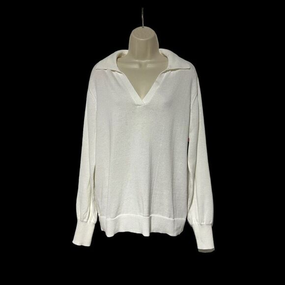 NWT Vince Camuto Women’s Pullover Collared Lightweight Sweater - Picture 2 of 13
